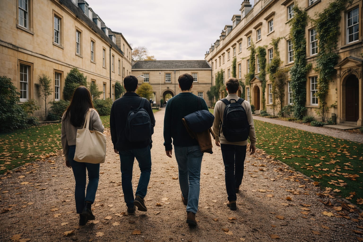 Students in a safe school environment